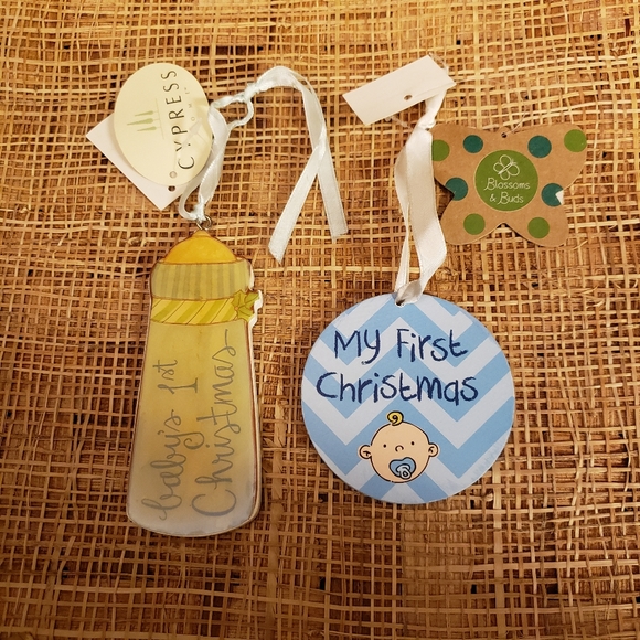 Set of First Christmas Ornaments - Picture 1 of 4